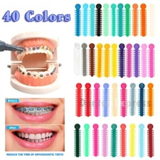 1040 Dental Orthodontic Elastic Ligature Ties Braces Elastomeric Ligating Module
