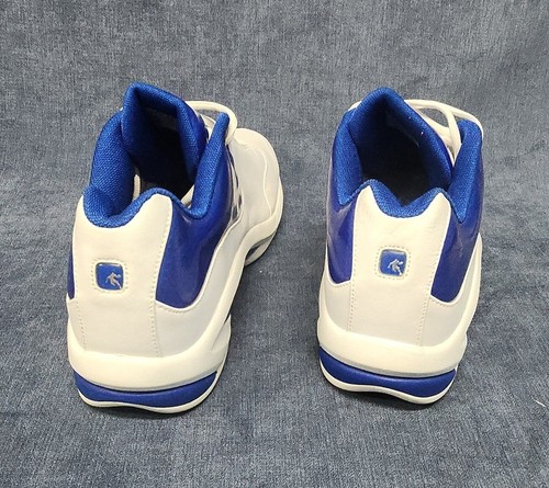 And1 Leder Basketball Sneaker weiß/blau Größe 14 Vintage u-101D - Bild 3 von 7