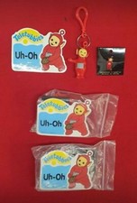 Teletubbies door plaques, bag tags  pin badges x 3 unused.