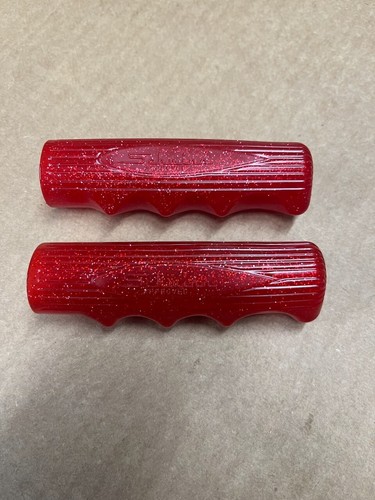 Empuñaduras de manillar rojo brillante para bicicleta Schwinn Stingray Krate peso mediano - Imagen 2 de 4
