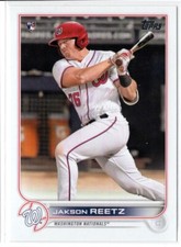 2022 Topps Series 1 JAKSON REETZ RC Washington Nationals