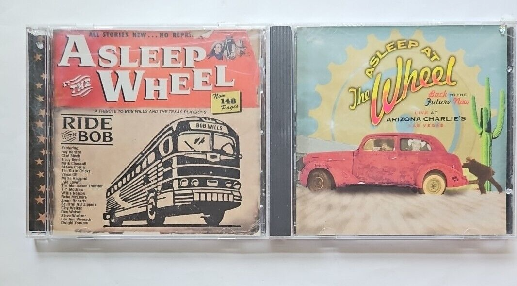 Asleep At The Wheel 2 CD Lot: Live (1997) & Ride With Bob