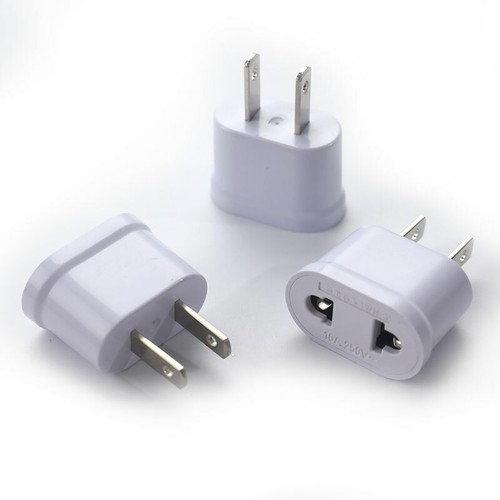 US Plug to EU Plug Round And Flat Dual-Purpose Conversion Plug Converter Soc'$i - Bild 10 von 12