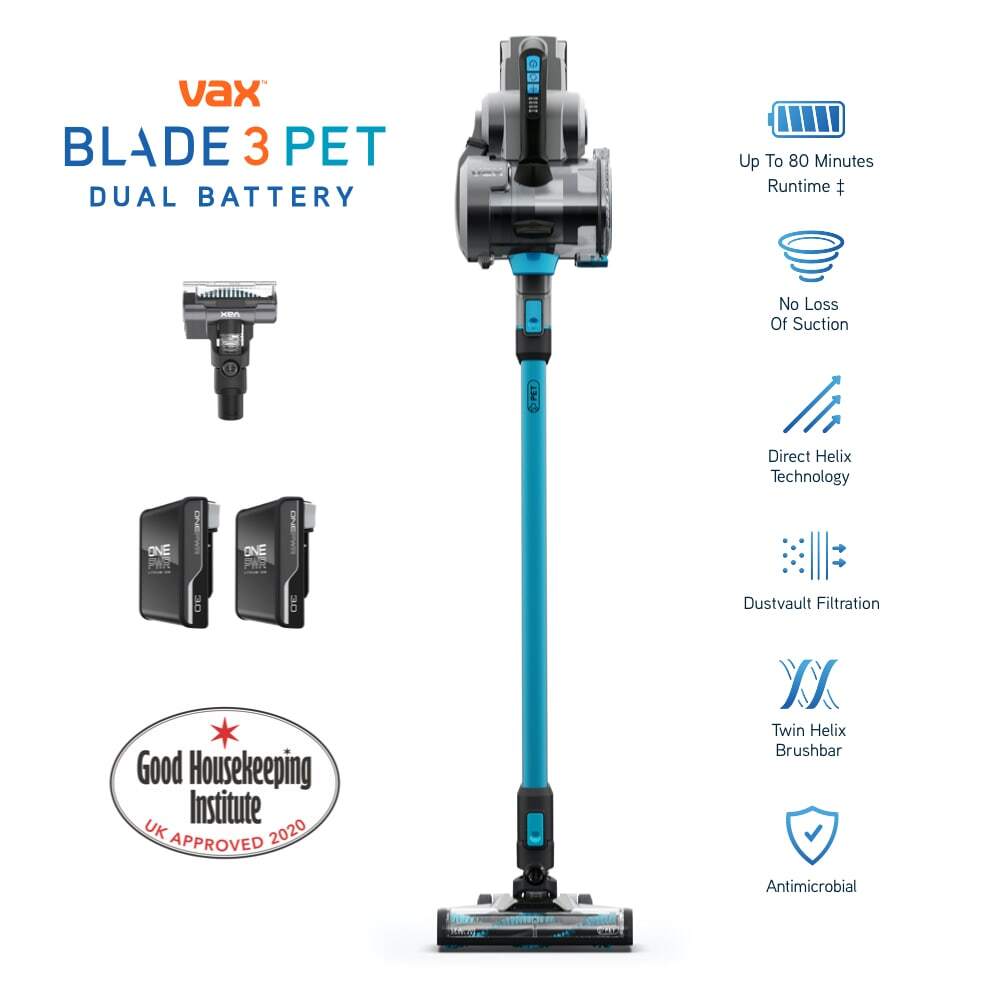 Vax Cordless Vacuum Cleaner Pet ONEPWR Blade 3 Dual CLSVB3DP BOX
