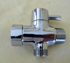 Bidet T-adapter Chrome plated Brass for Bathroom, Toilet, Shower, Sprayer