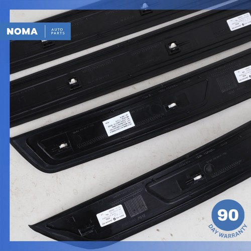 12-16 BMW F10 ActiveHybrid 5 Tread Panel Scuff Plate Set of 4 51477309489 OEM - Picture 10 of 16