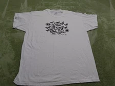 Key West Butterfly & Nature T Shirt White Short Sleeves Size XL Women's