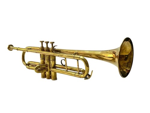 Handmade Antique Brass Trumpet Vintage Pocket Bugle Student Item Home & Office D - Picture 8 of 10