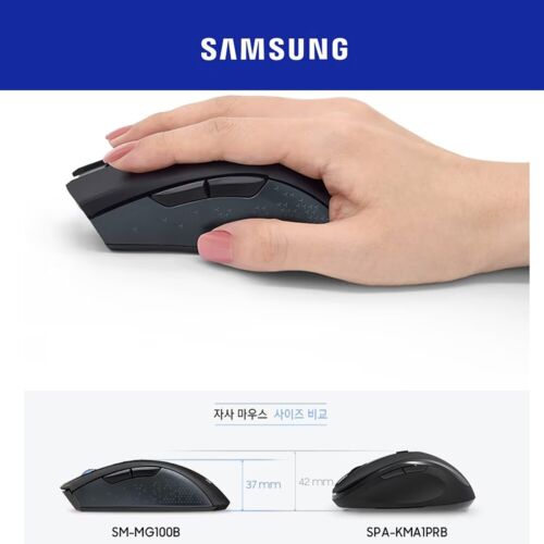SAMSUNG Bluetooth5.2 Wireless Mouse SM-MG100B 2.4Ghz Multi-Pairing Ergonomic - Picture 6 of 9