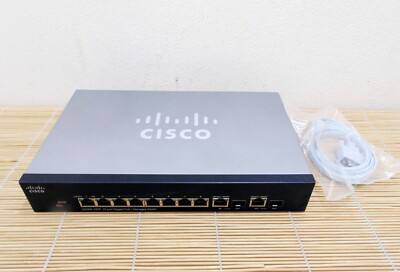 Cisco SG300-10PP-K9 10-port Gigabit Max PoE+ Managed Switch without power supply