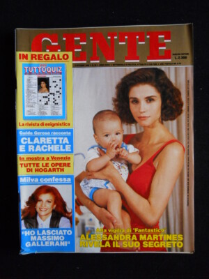GENTE 40 1989 Alessandra Martines Simonetta Ravizza Sandro Pertini [C3]