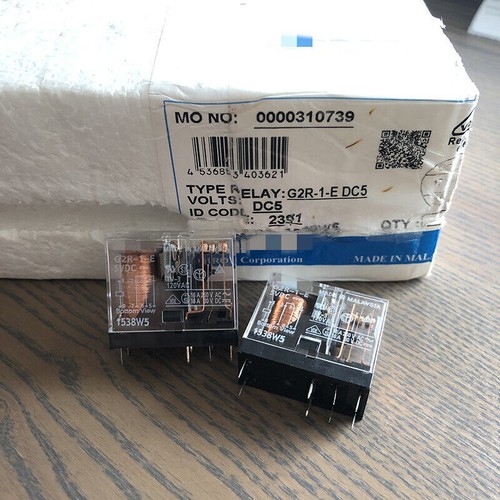 2Pcs G2R-1-E5 G2R-1-E 5VDC Power Relay 16A 250VAC 8 Pins #sumaik11