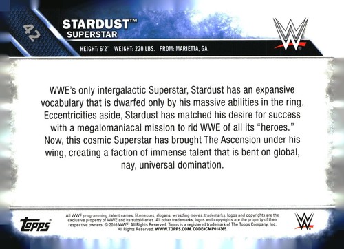 2016 Topps WWE base and inserts, bronze, silver - pick your card PYC - Picture 320 of 466