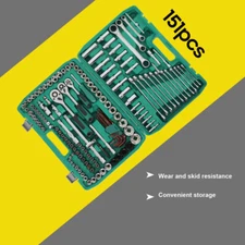 151 Piece Socket Wrench Auto Repair Tool Combination Package Mixed Tool Set Hand