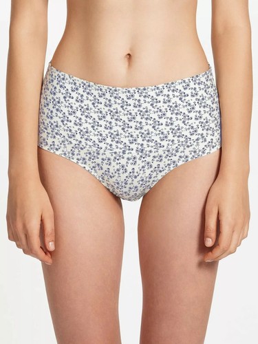 John Lewis Maternity Brief Floral Print, Ivory/Navy BNWT Sizes S, M, L. - Picture 6 of 7