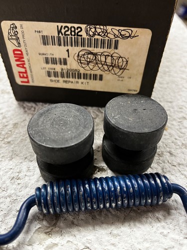 Leland K282 Air Brake Steer Axle Brake Shoe Hardware Kit - Foto 3 di 3