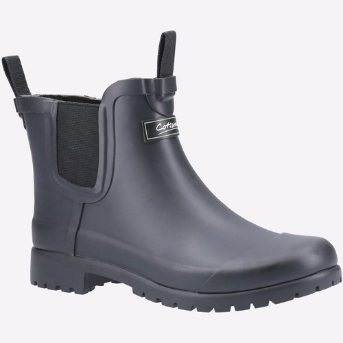 Cotswold Blenheim Mujer Impermeable Medio Tobillo Botas de Agua Negro - Imagen 2 de 5