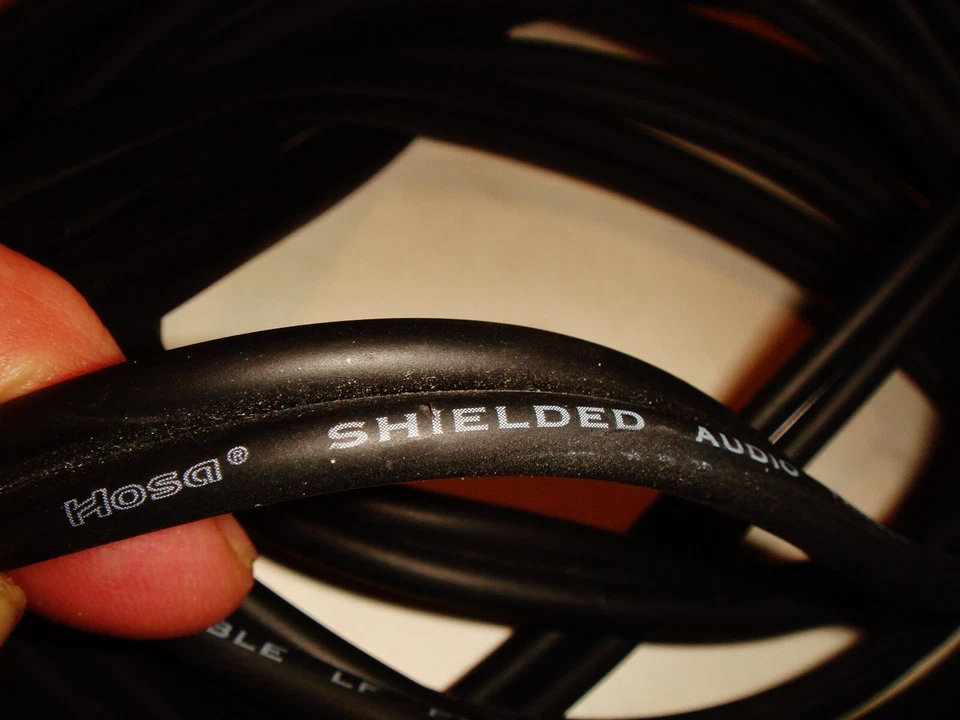 Cable tándem de audio blindado HOSA 1/4" TS alta calidad Foto 2 de 4