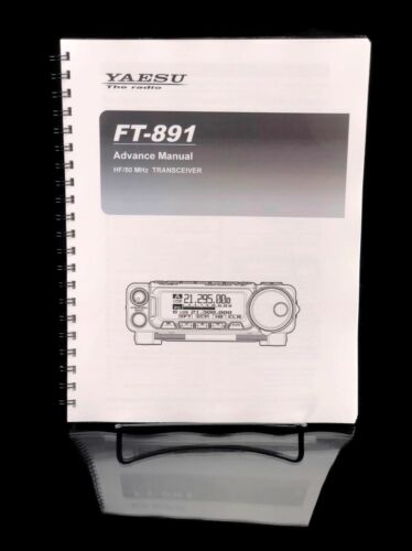 Yaesu FT-891 Advanced Instruction Manual Operator Guide METAL Coil Bound - Zdjęcie 2 z 4