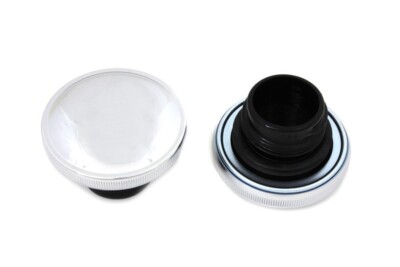 Fat Bob Split Tank Fuel Gas Caps Lid Chrome Dual Pair Vented Evo 84-95 Harley