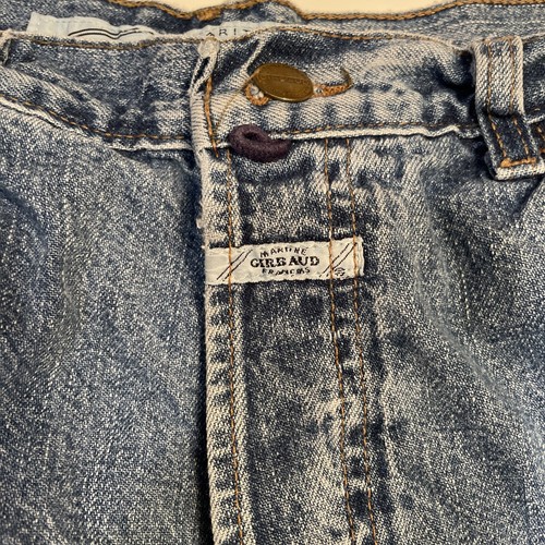 Vintage Marithé et François Girbaud Blue Strap Denim Baggy Jeans Sz 34 Regular - Picture 2 of 7