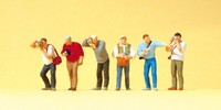 Preiser 10545 Ho 1:87; Eisenbahnfans , Neu & Ovp