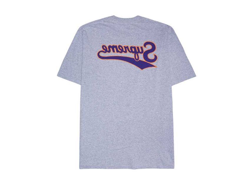 Supreme Backwards Tee Heather Grey | eBay
