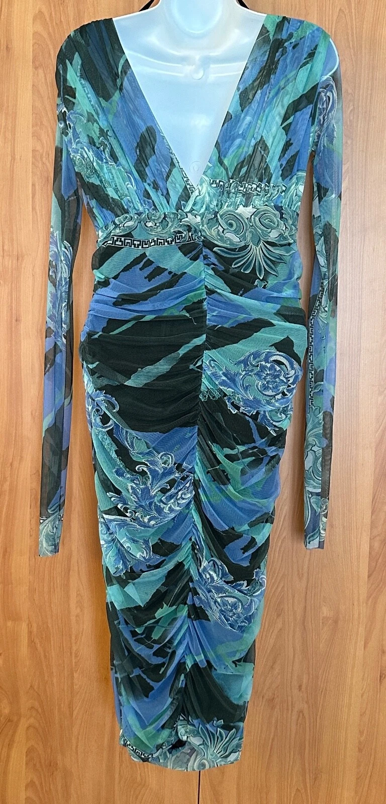 Abito da donna Versace Collection Gianni Versace lungo cerniera laterale taglia 46