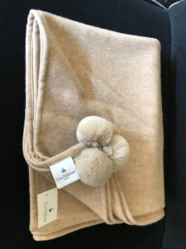 New Yves Delorme 98x98" Quilted Coverlet Bedspread Tree Branches Reverse Solid - Picture 17 of 18