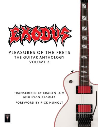 Exodus "Pleasures of the Frets Volume 2" Scheda Ufficiale Slayer Metallica Nuovo! - Foto 2 di 3