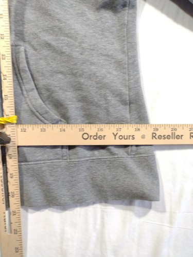 Volcom Hoodie Youth L Gray Yellow Adult Small Jacket Logo Zip Sweatshirt - Picture 5 of 12