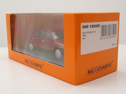 Alfa Romeo 155 1992 Rosso Modellino Auto 1:43 Maxichamps - Foto 9 di 9