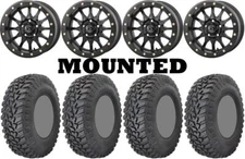 Kit 4 GBC Parallax Tires 31x10-15 on Frontline 223 Beadlock Black Wheels POL5