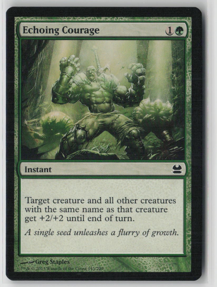 Echoing Courage 143 Common Modern Masters Near Mint