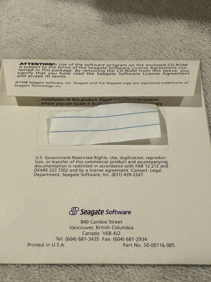 Seagate Crystal Reports Professional Version 7 - CD ONLY IN GOOD CONDITION!! - Image 2 of 2