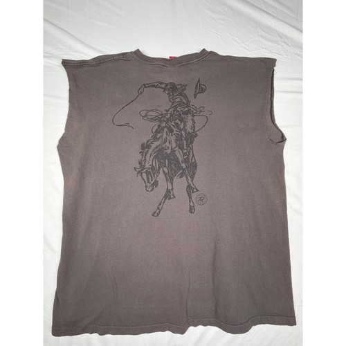 Marlboro, Marlboro Country Store Vintage 90's Bucking Bronco Sleeveless Tee Single Stitch