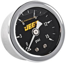Jegs Fuel Pressure Gauge 1 12 In. Diameter Liquid Filled Jegs Fuel Pressure Gauge 1 12 In. Diameter Liquid Filled