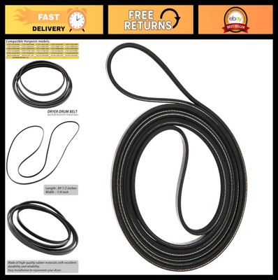 Dryer Drum Drive Belt Replacement Compatible with Hotpoint Models - Durable & Re