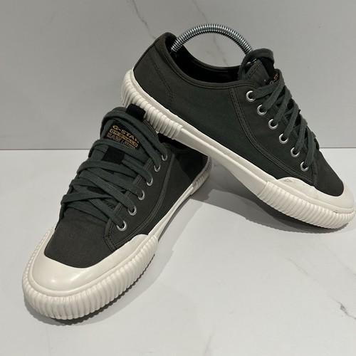 G Star RAW Shoes Noril Canvas Low Green Trainer UK Size 7