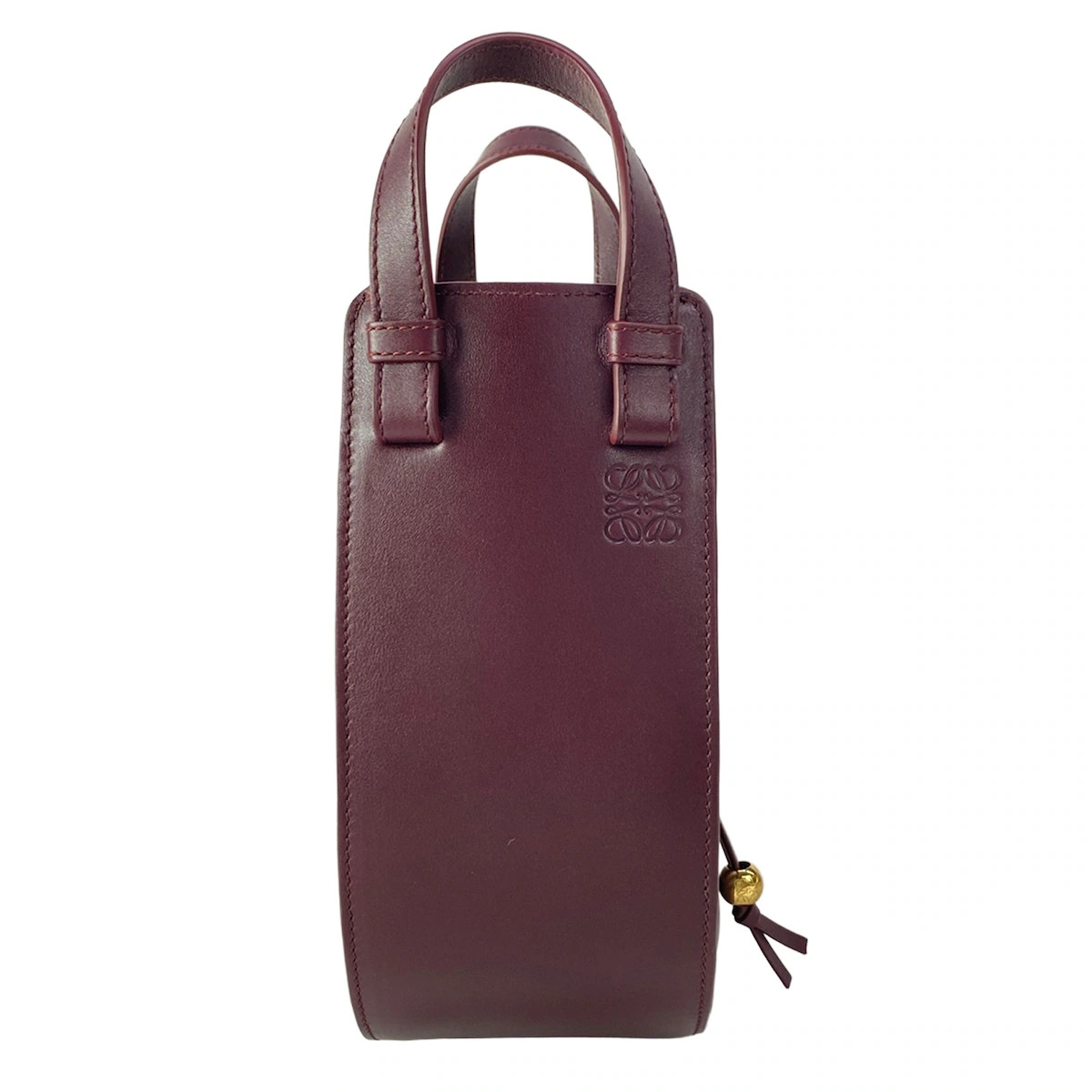 LOEWE Hammock Slice Bordeaux Leather Handbag