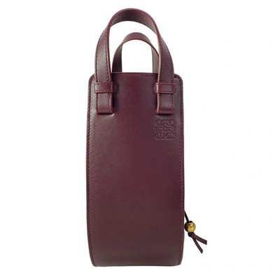 LOEWE Hammock Slice Bordeaux Leather Handbag