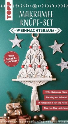 Topp Makramee Set Weihnachtsbaum DIY Bastelset 30 cm Deko Weihnachten Geschenk