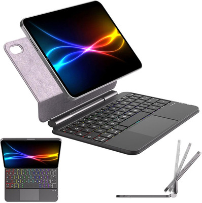 Magic Keyboard Hülle für Ipad Mini 7 (A17 Pro) & Ipad Mini 6, Slim Magnetic Float
