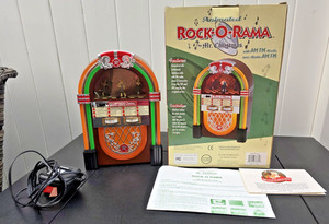 Mr. Christmas Rock-O-Rama Jukebox Dancers/Lights 12 Songs AC Adapter, Box VIDEO