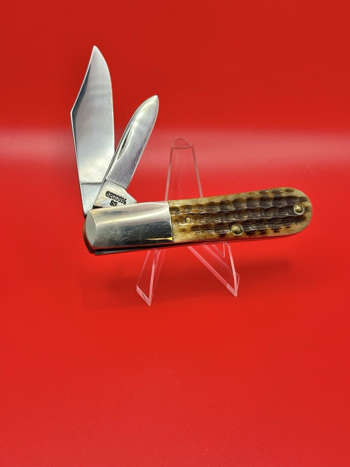 Rare New Case XX 62009 1/2 Limited Ed Barlow 2 Blade Knife Jigged Bone 1996