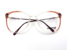 Women's Vintage Cosmopolitan 1980s Oversized Eyeglasses Clear Rose Frames - NOS