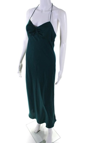 Favorite Daughter Womens Slip-On Tied Sleeveless Maxi Slip Dress Green Size XS - Picture 2 of 6