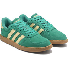Adidas Breaknet Sleek Sneakers Shoes Green/Yellow Stripe JS5035 Women's Sizes