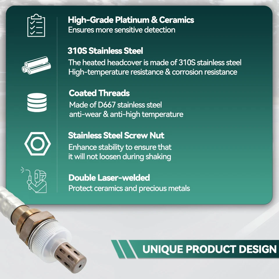 Sensor de oxígeno O2 aguas arriba o aguas abajo 02 234-4668 para Chevy GMC Buick Isuzu Foto 3 de 4