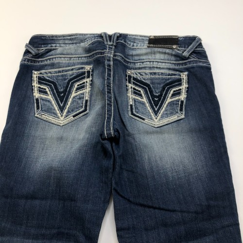 Vigoss Chelsea Capri 11/12 (Fits 34W 22L) Mid Rise Denim Jeans - Picture 2 of 11